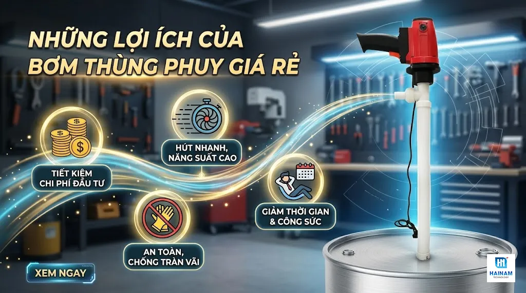 những lợi ích bơm thùng phuy giá rẻ