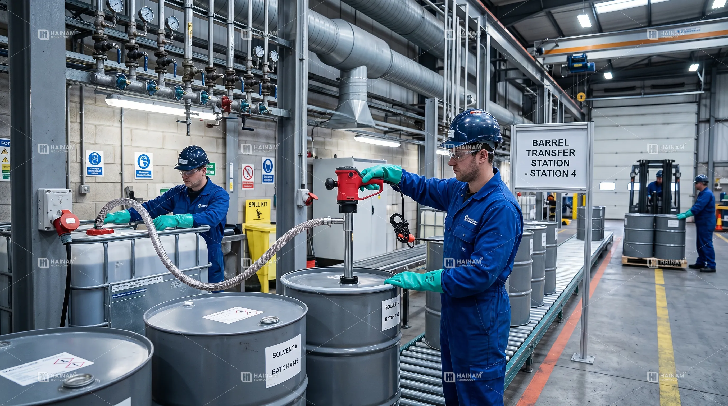 ứng dụng bơm thùng phuy trong công nghiệp