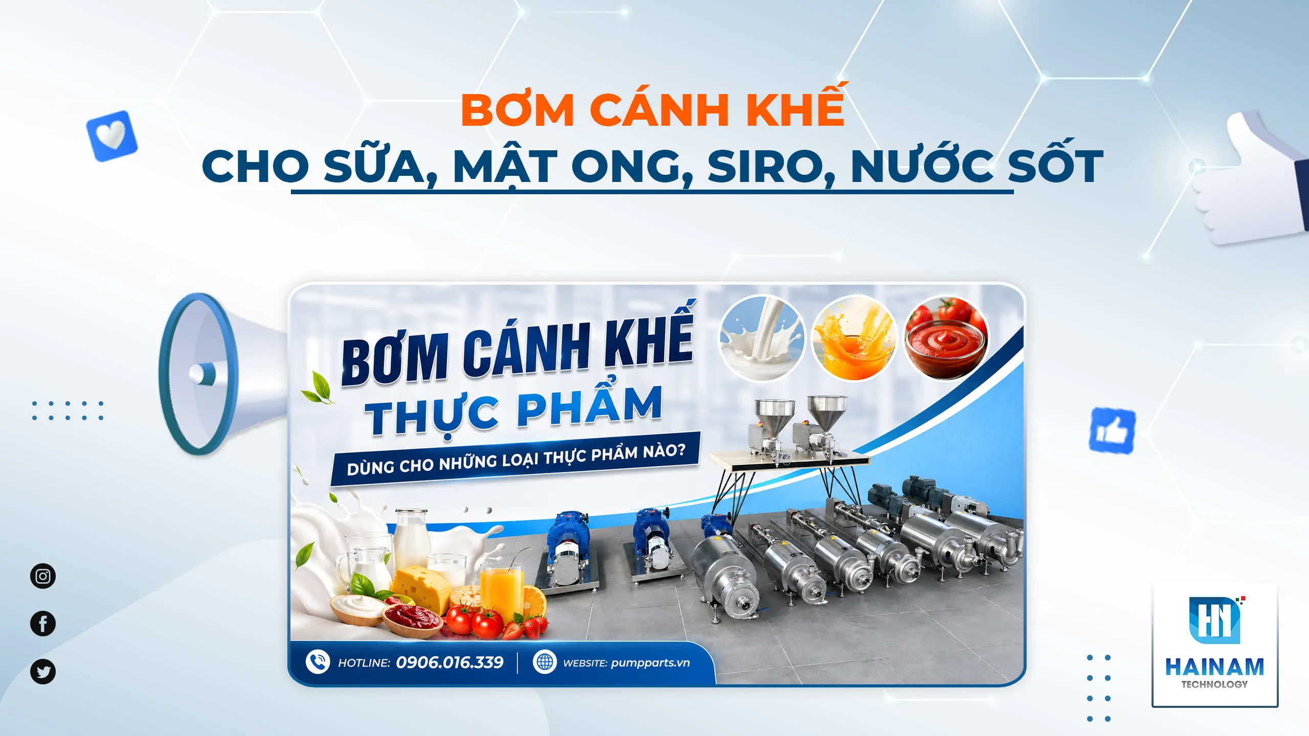 Bơm Cánh Khế Thực Phẩm Dùng Cho Những Loại Thực Phẩm Nào?