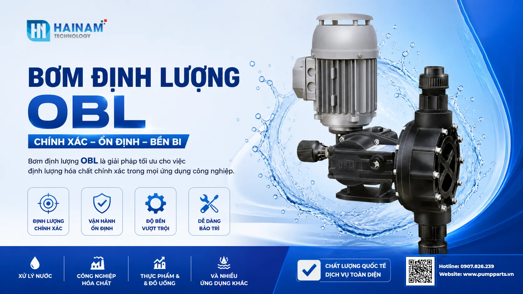 bơm định lượng obl chính hãng