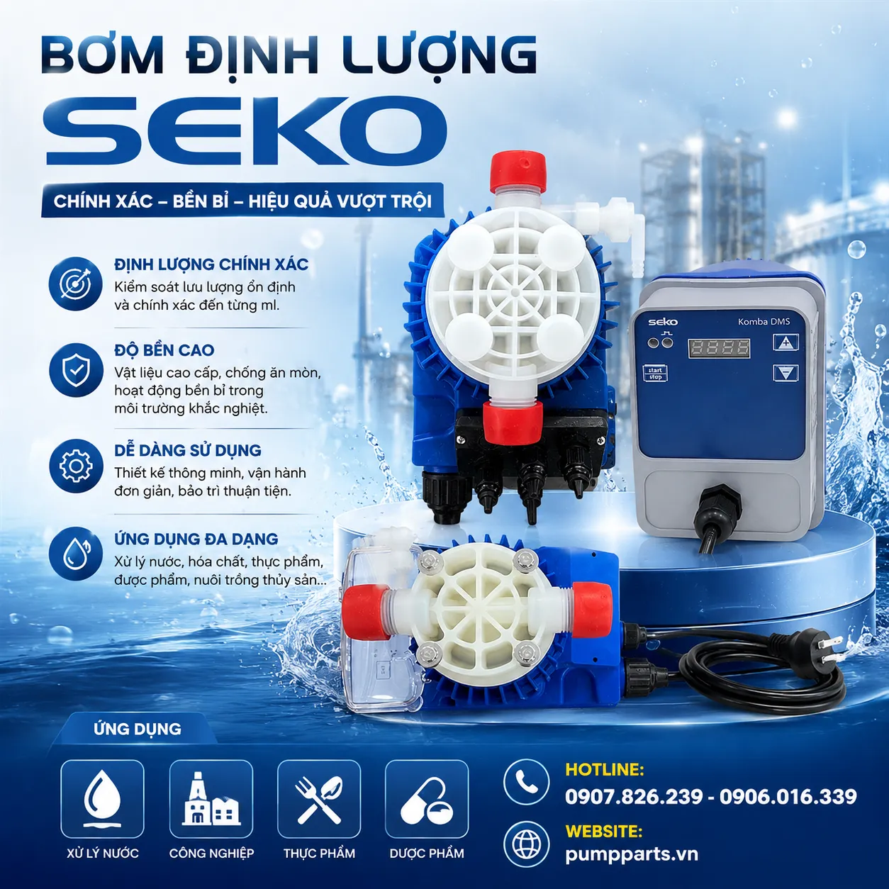 bơm định lượng seko giá tốt