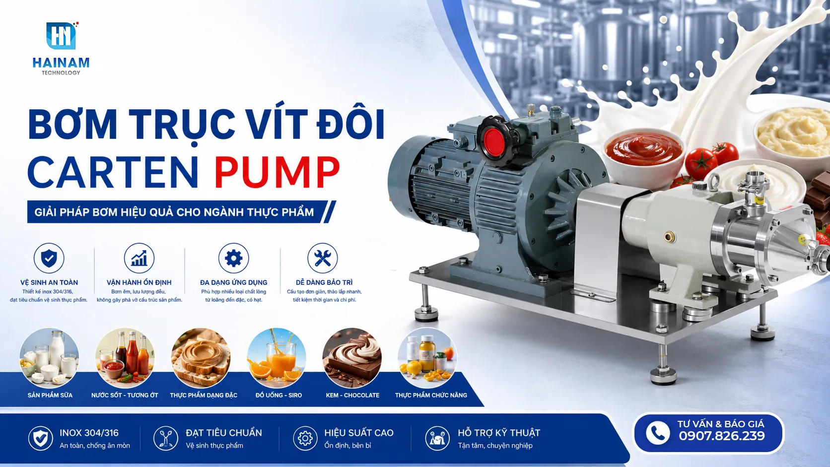 bơm trục vít đôi carten pump