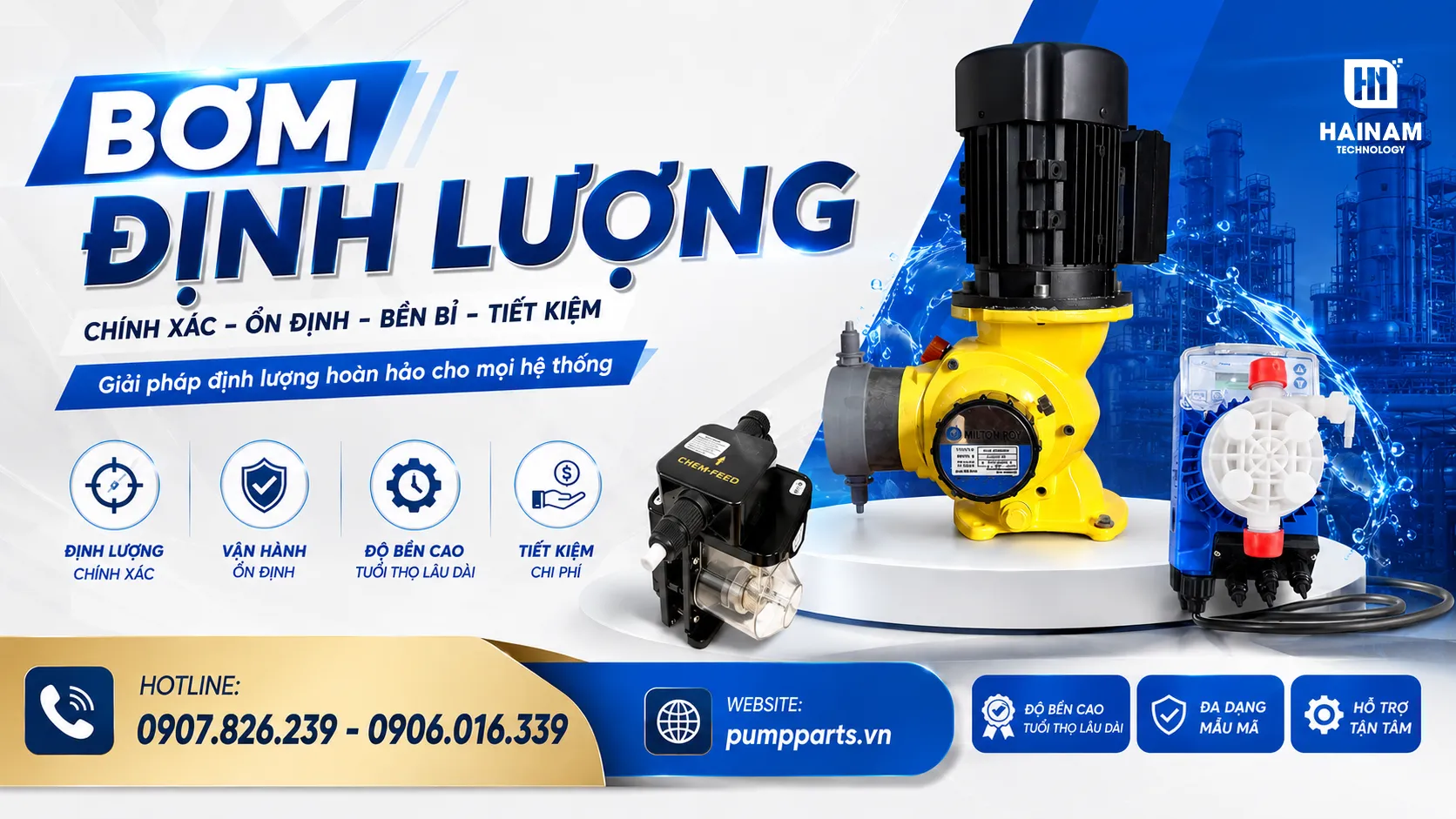 máy bơm định lượng chính hãng - giá tốt