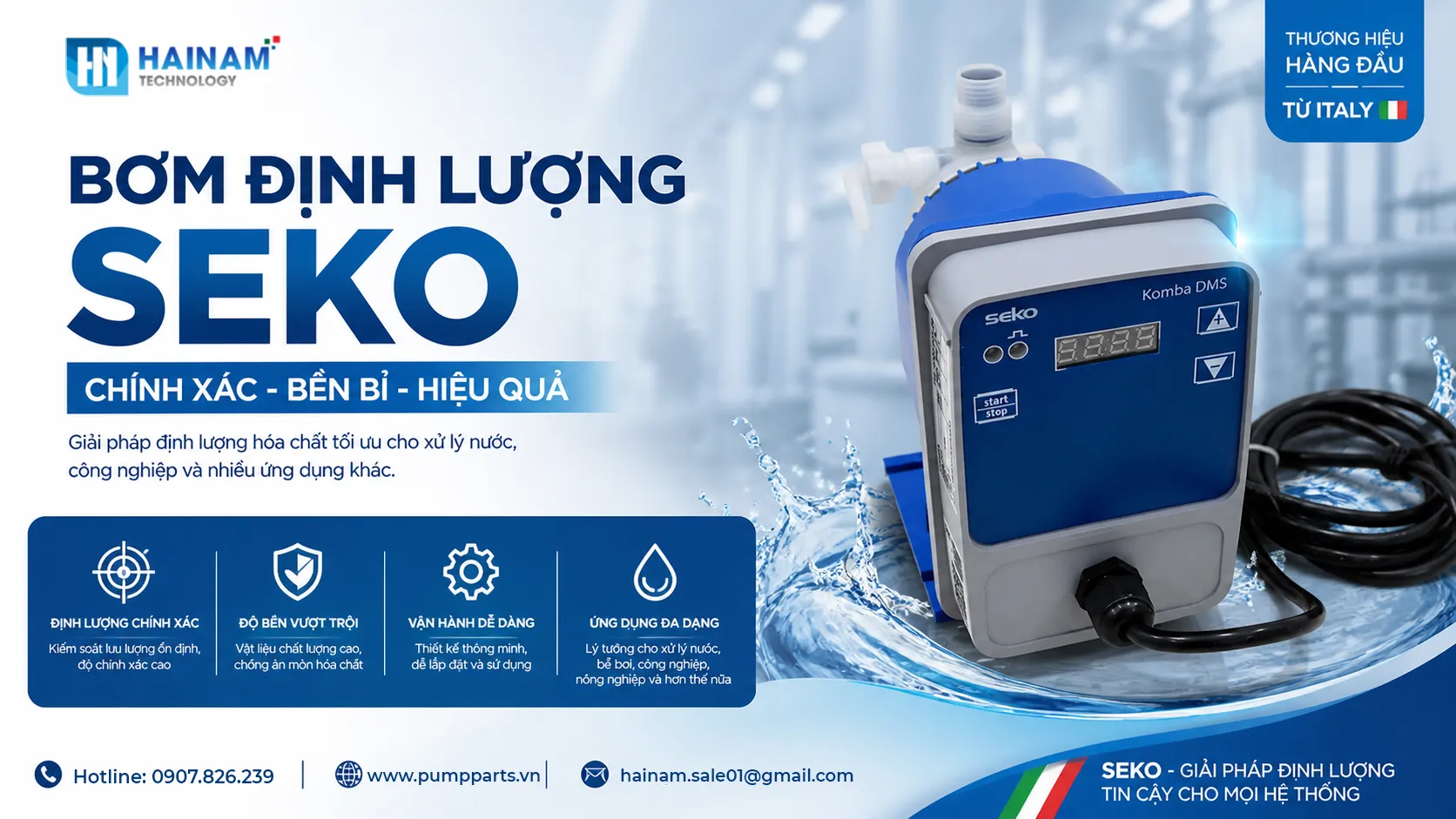 máy bơm định lượng seko chính hãng