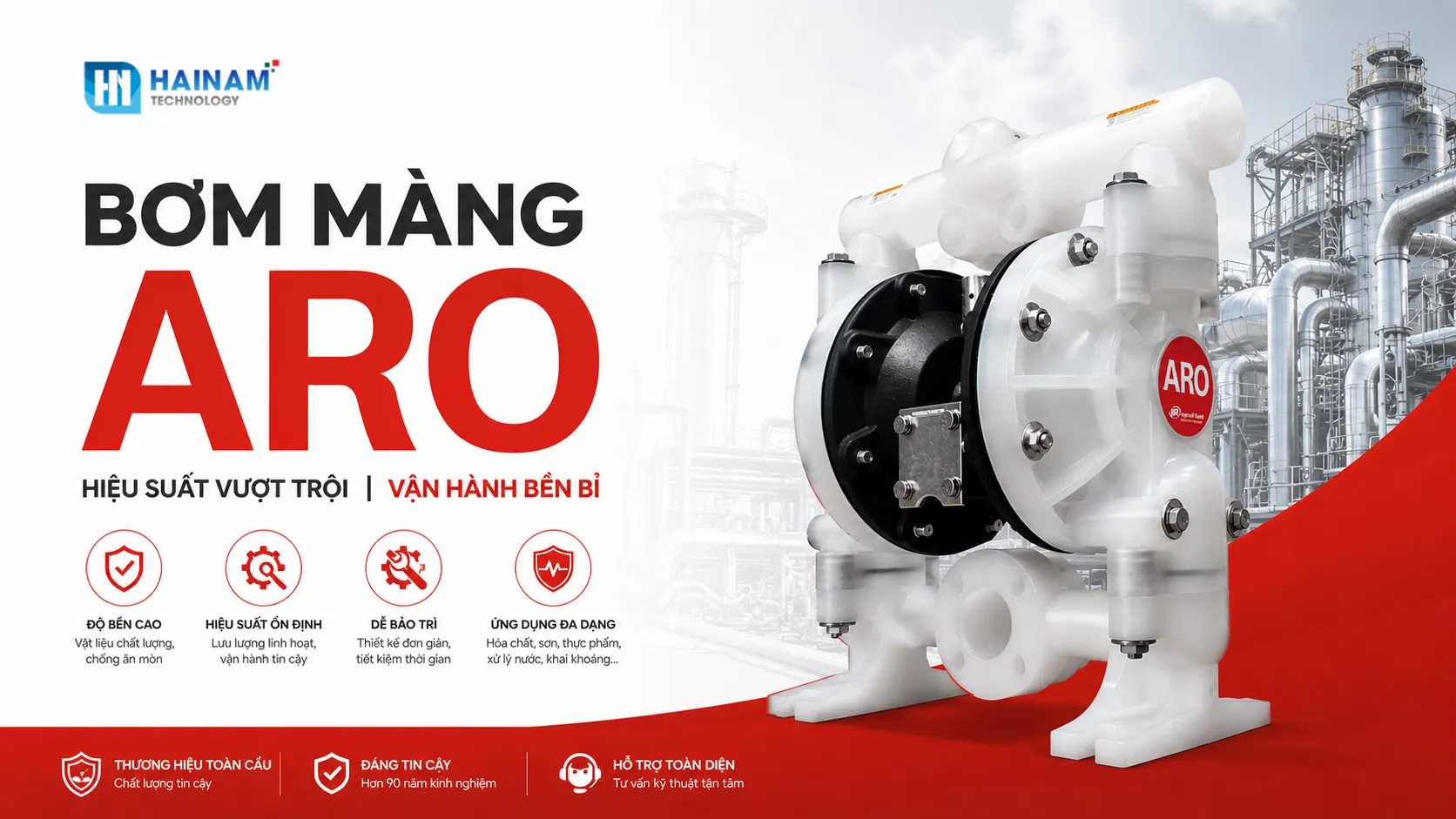 máy bơm màng aro chính hãng mỹ