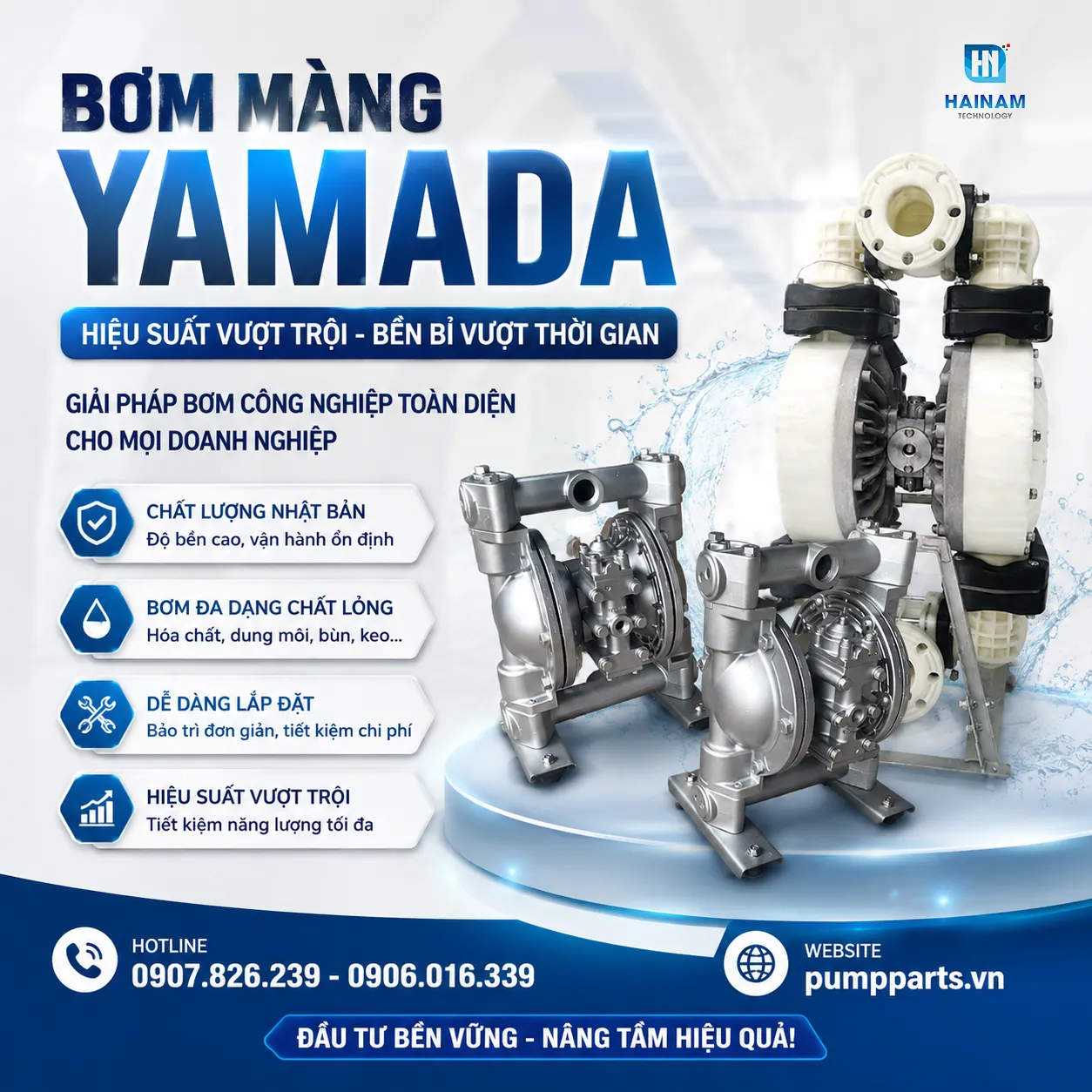 mua bơm màng yamada chính hãng