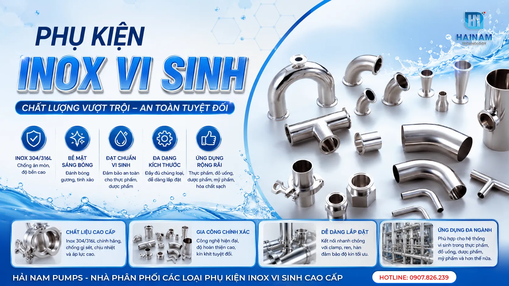 phụ kiện inox vi sinh cao cấp
