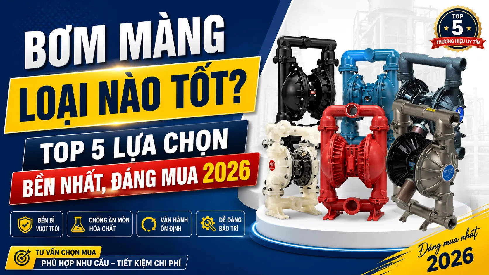 top 5 máy bơm màng đáng mua nhất