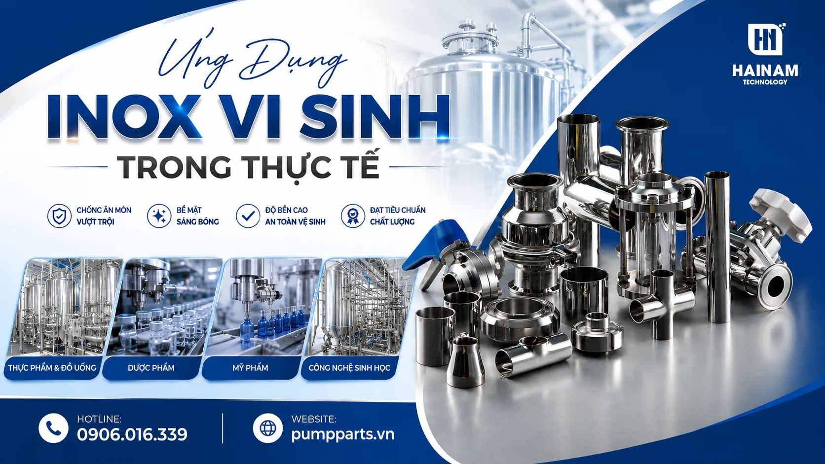 ứng dụng inox vi sinh trong thực tế