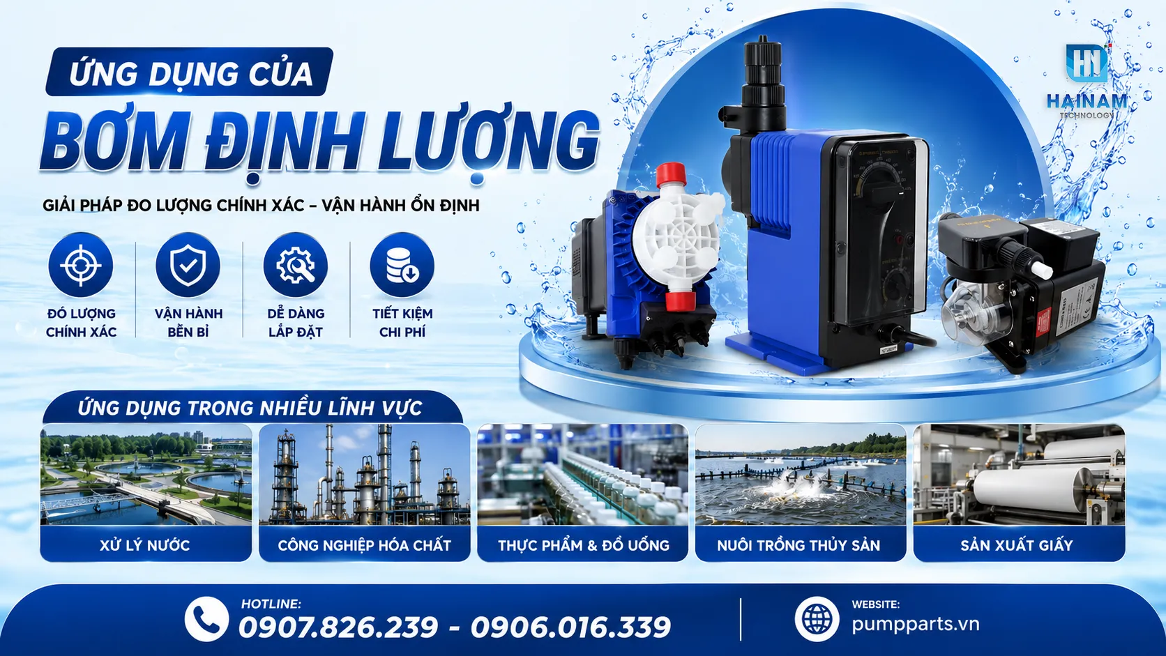 ứng dụng thực tế bơm định lượng
