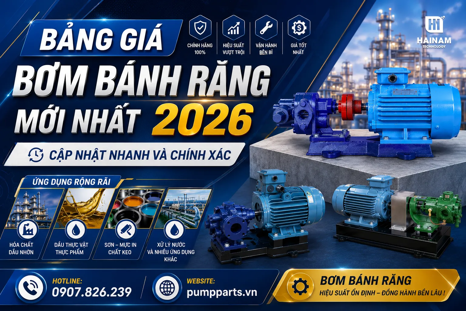 bơm bánh răng giá tốt nhất