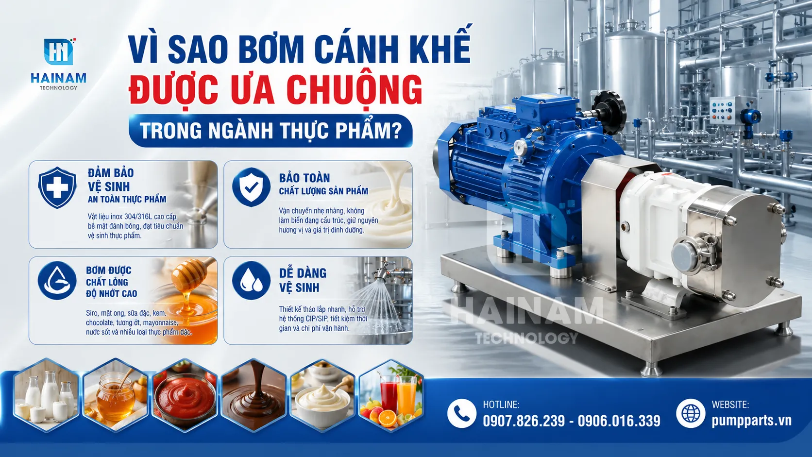 bơm cánh khế bơm chất lỏng hiệu quả