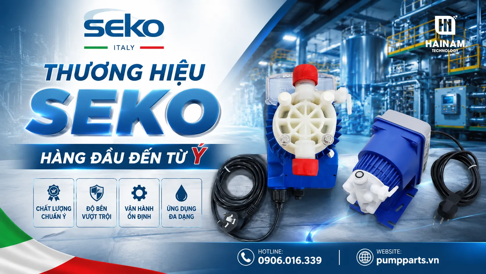 bơm định lượng seko chất lượng ý