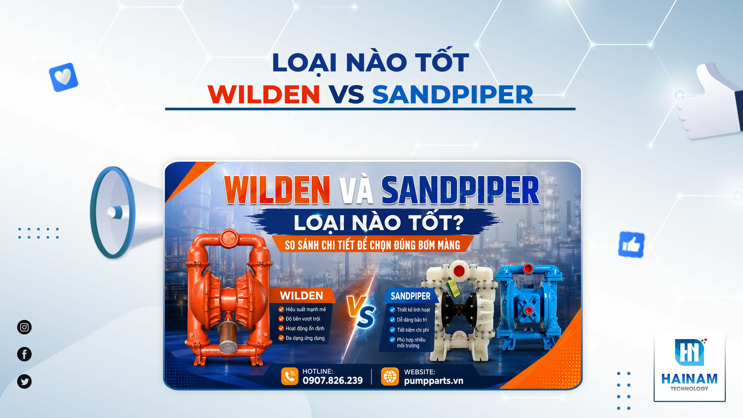 Wilden Và Sandpiper Loại Nào Tốt? So Sánh Chi Tiết Để Chọn Đúng Bơm Màng