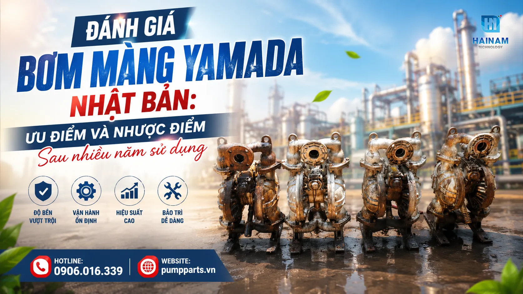 bơm màng yamada độ bền vượt trội