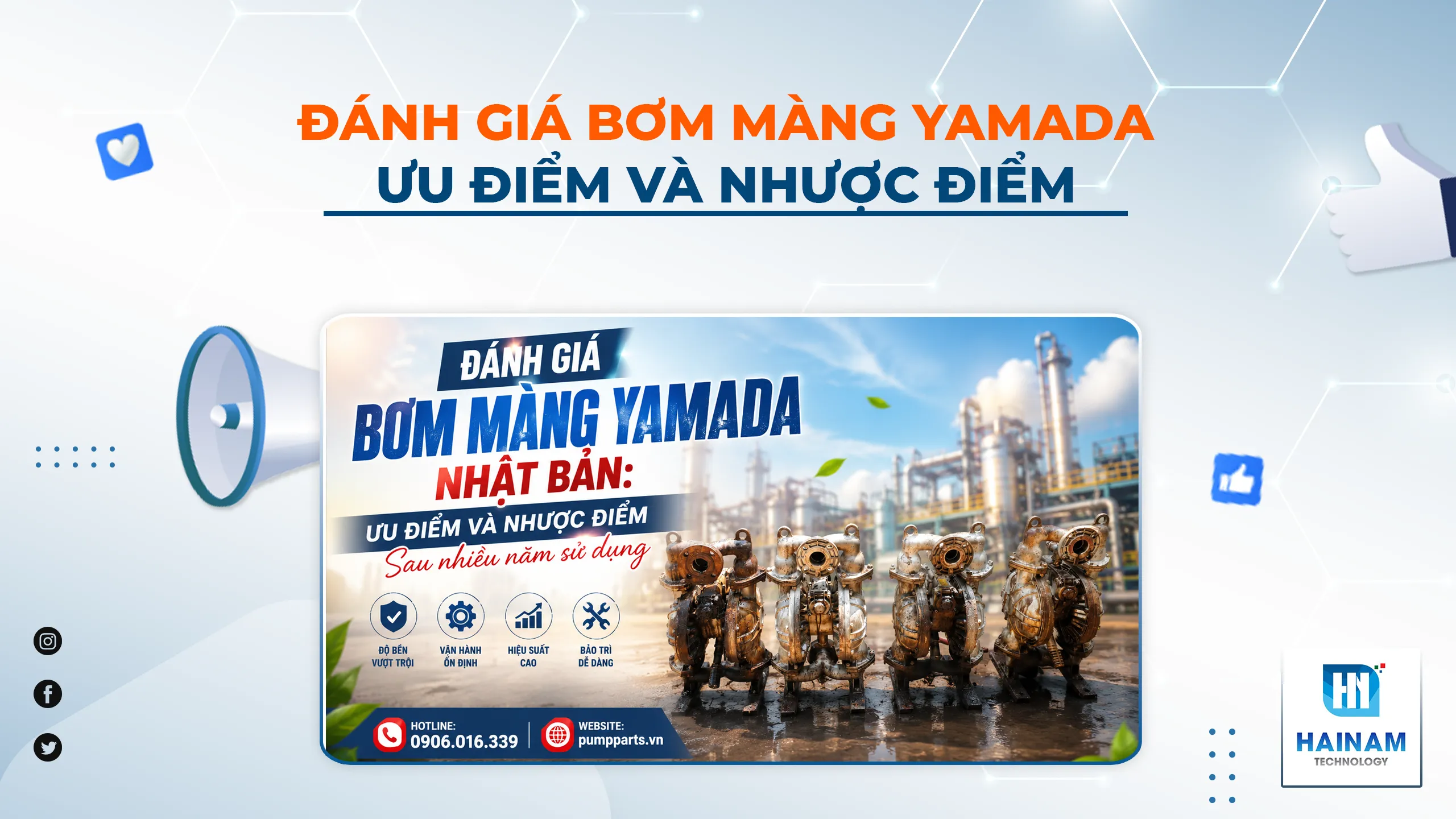 Đánh Giá Bơm Màng Yamada Nhật Bản: Ưu Điểm Và Nhược Điểm Sau Nhiều Năm Sử Dụng