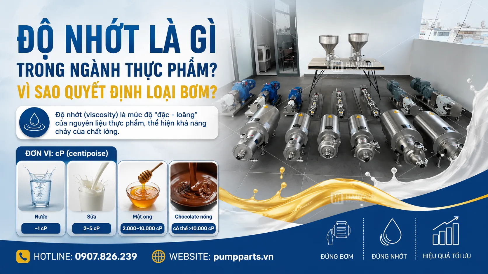 độ nhớt trong ngành thực phẩm