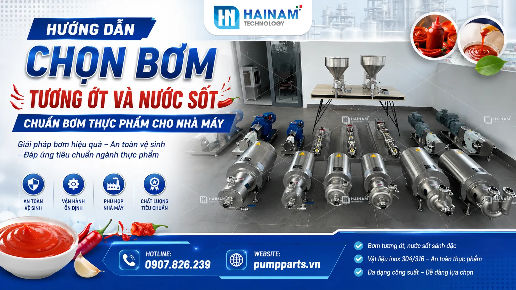 máy bơm tương ớt nước sốt