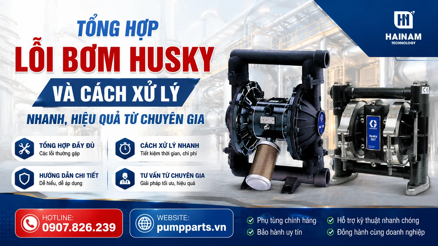 tổng hợp các lỗi bơm husky