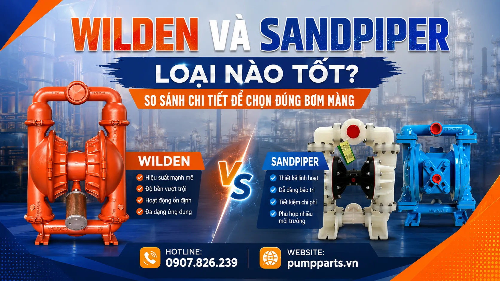 wilden và sandpiper loại nào tốt