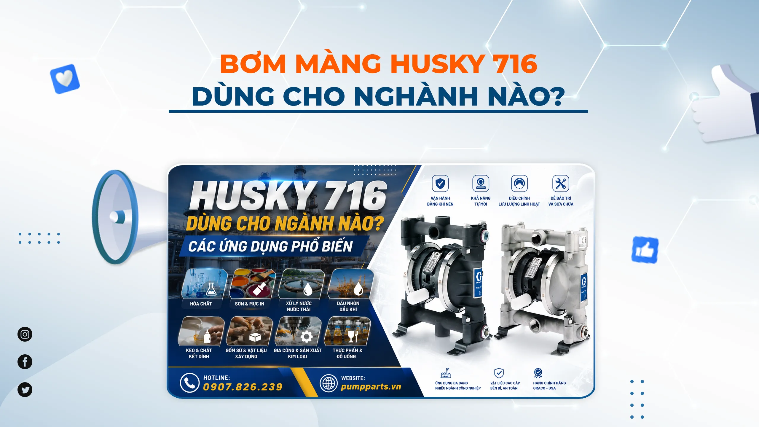 Husky 716 Dùng Cho Ngành Nào? Các Ứng Dụng Phổ Biến