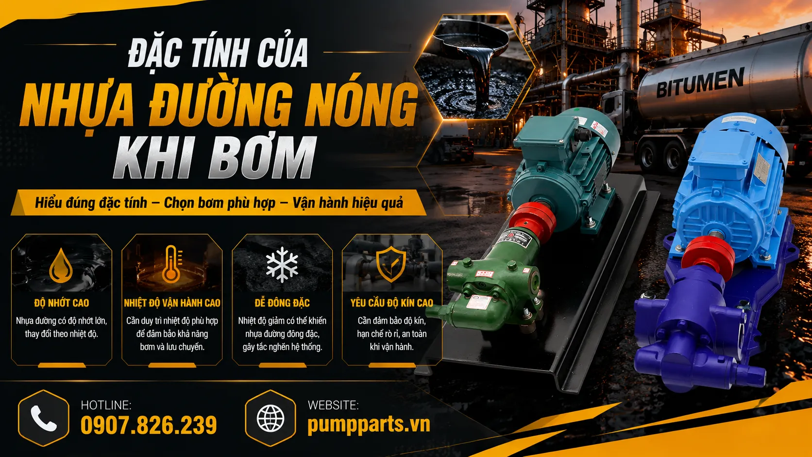 đặc tính của nhựa đường nóng