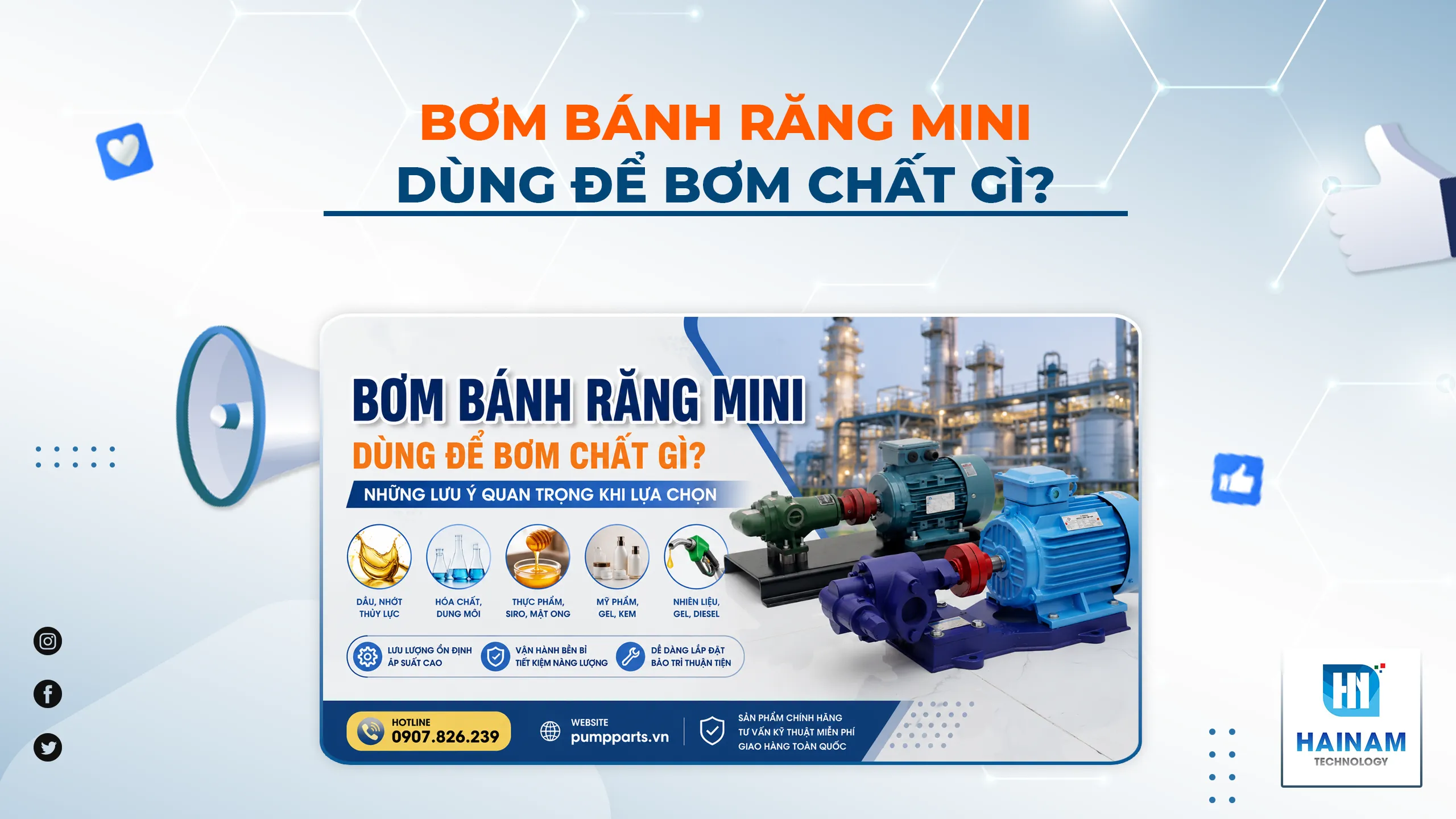 Bơm Bánh Răng Mini Dùng Để Bơm Chất Gì? Những Lưu Ý Quan Trọng Khi Lựa Chọn
