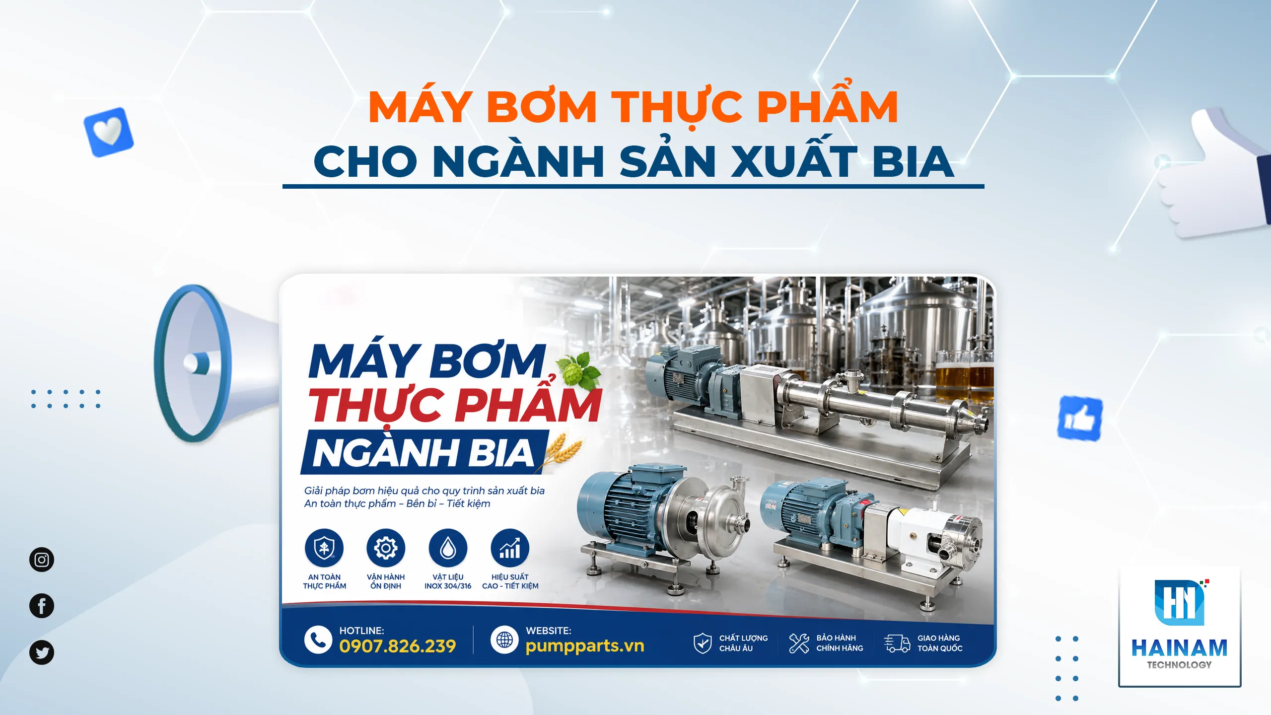Máy Bơm Thực Phẩm Ngành Bia: Phân Loại, Ứng Dụng Và Báo Giá Mới Nhất