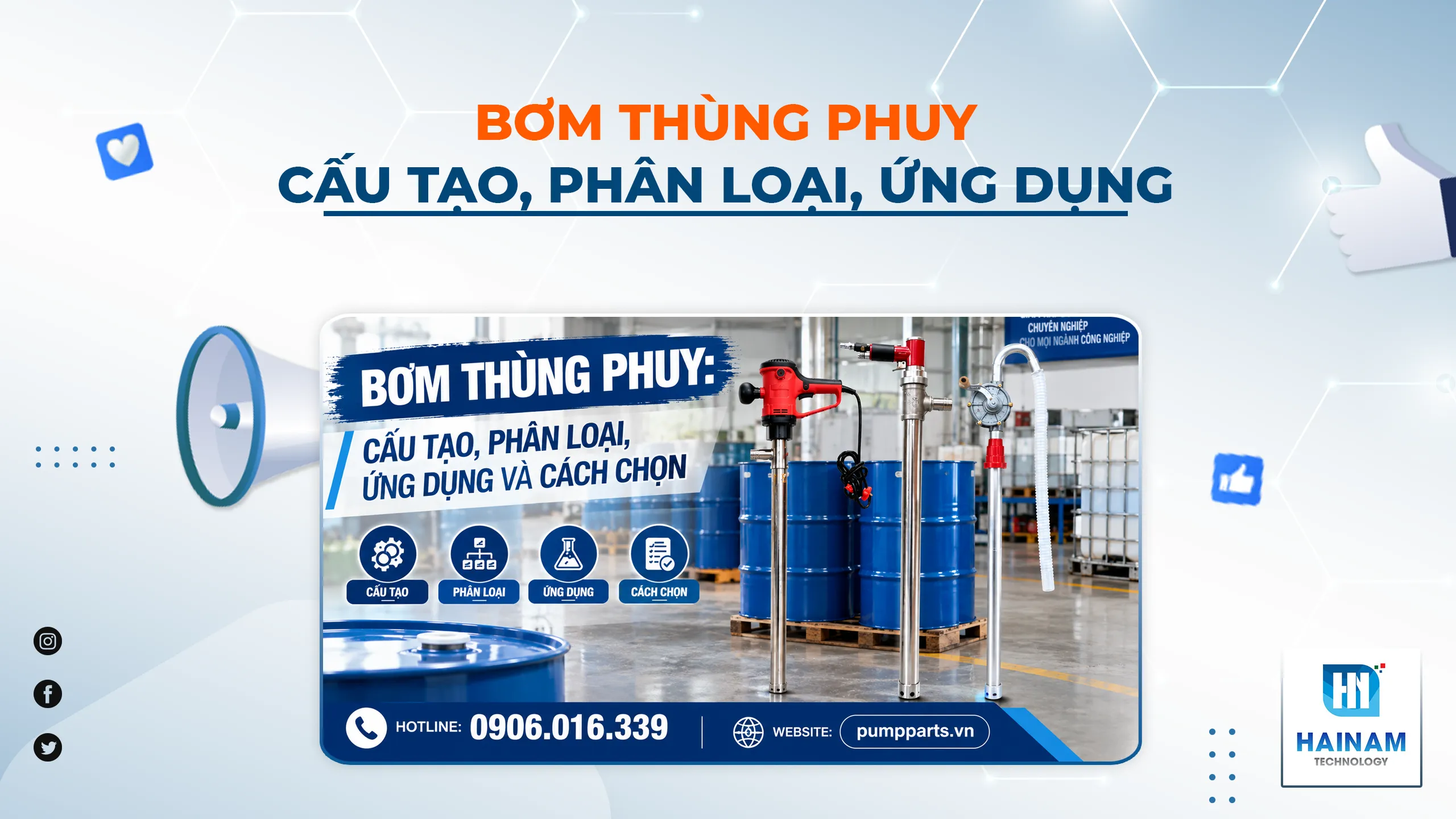 Bơm Thùng Phuy Là Gì? Cách Chọn Máy Bơm Phù Hợp Cho Hóa Chất Và Dung Dịch
