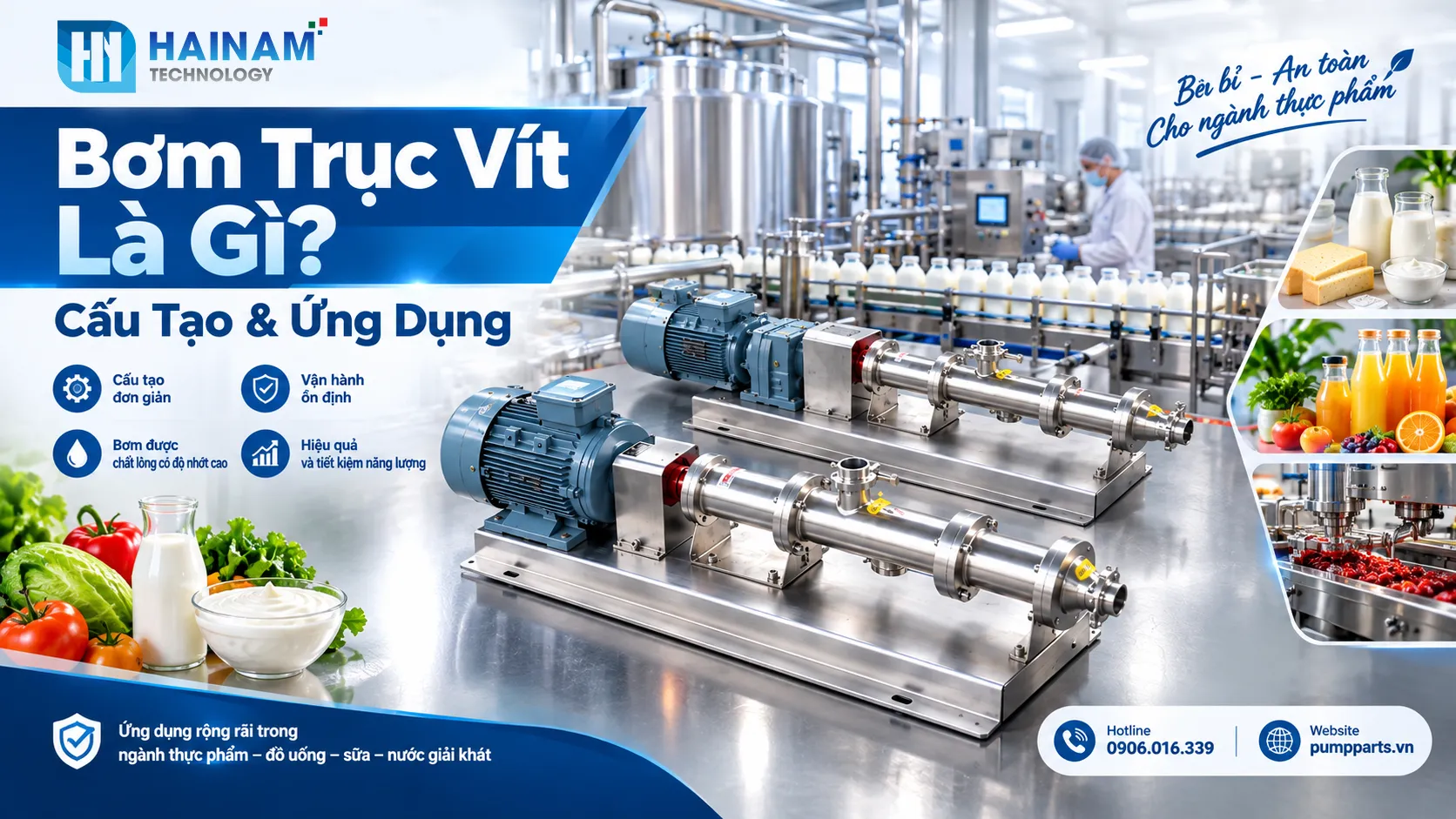 máy bơm trục vít là gì