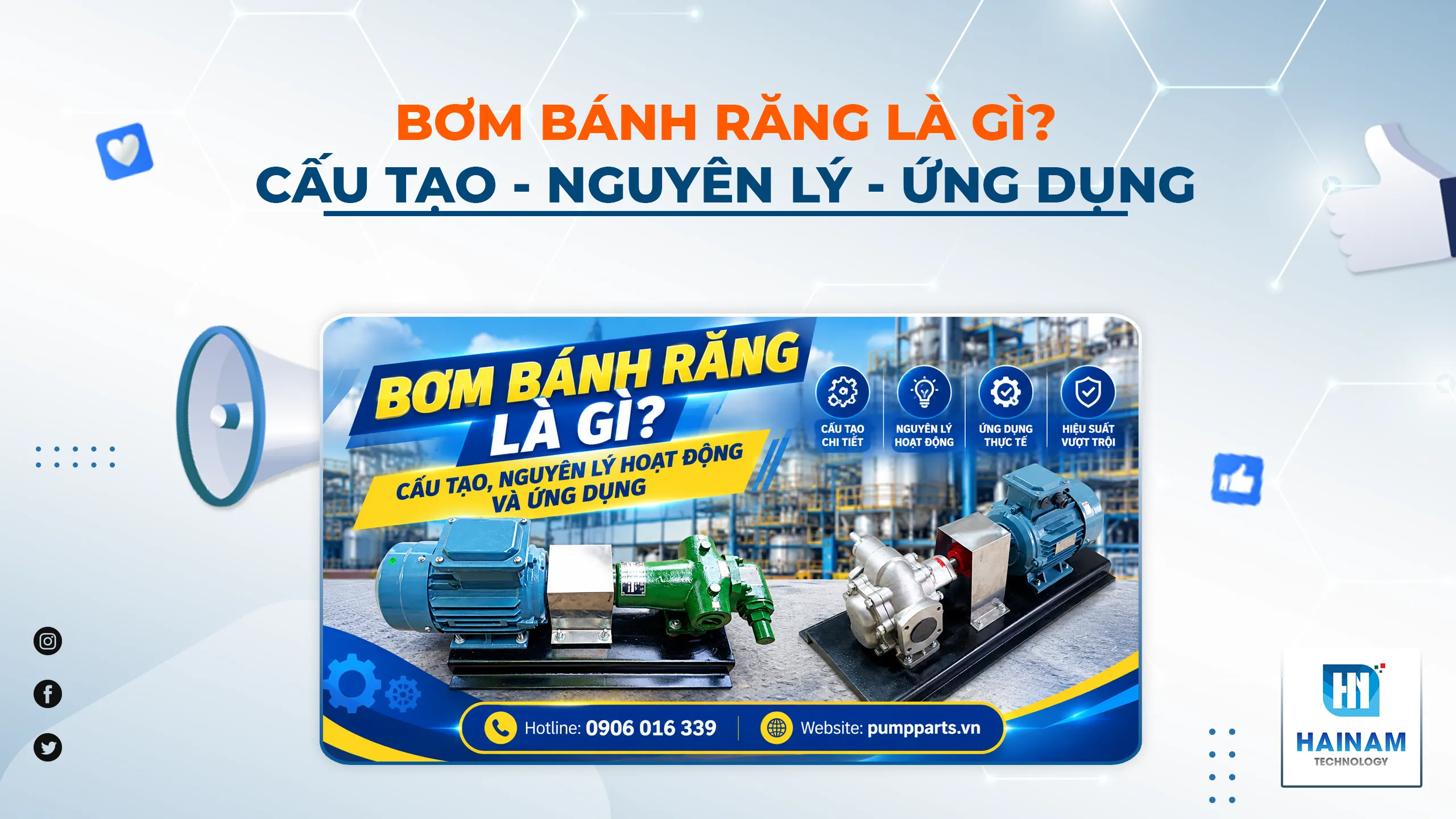 Bơm Bánh Răng Là Gì? Cấu Tạo, Nguyên Lý Hoạt Động Và Ứng Dụng