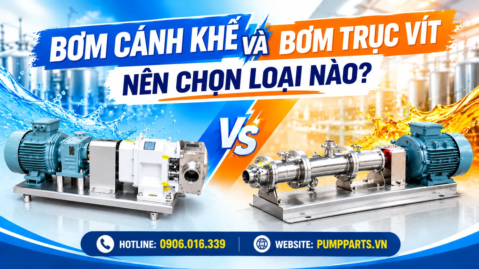 bơm cánh khế bơm trục vít