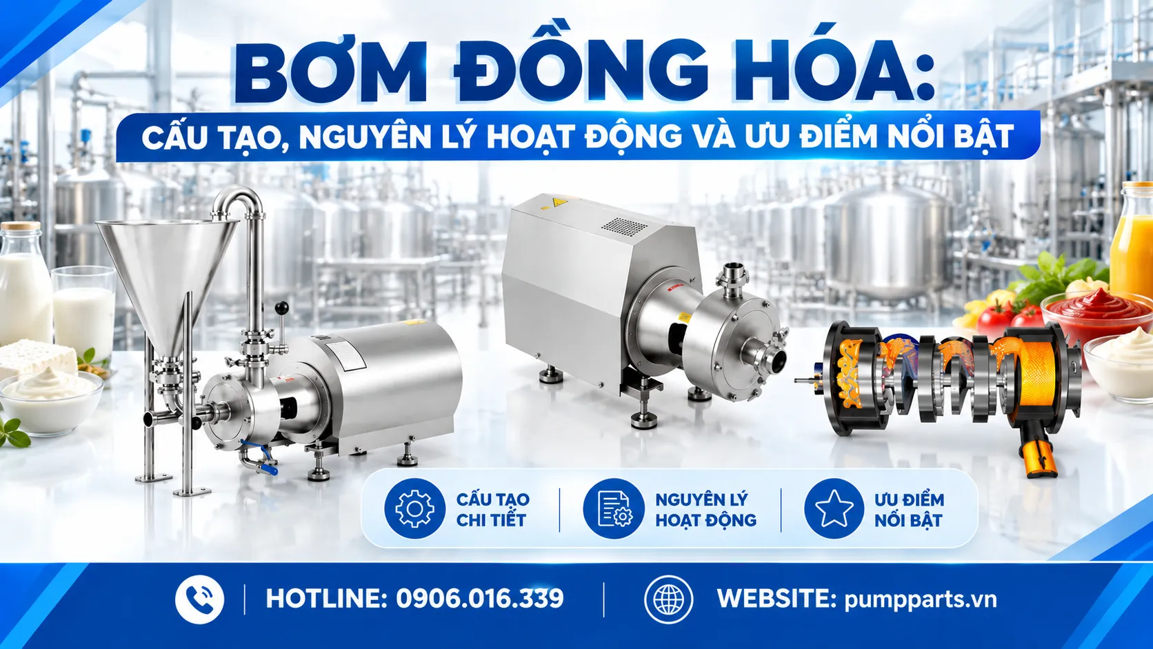 bơm đồng hóa cấu tạo nguyên ly hoạt động