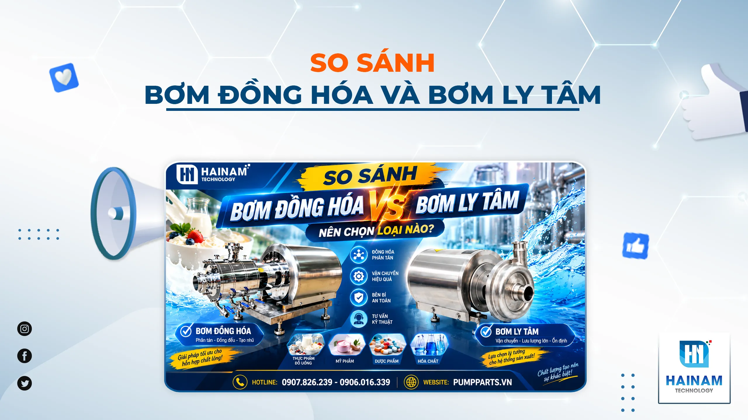 So Sánh Bơm Đồng Hóa Và Bơm Ly Tâm: Nên Chọn Loại Nào?